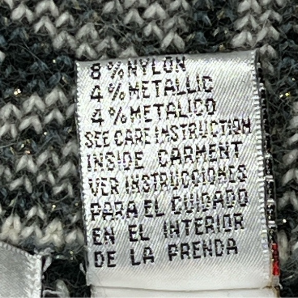 VTG CARDUCCI Abstract Angora Blend Long Sleeve Open Cardigan Women's Size L - Picture 14 of 16